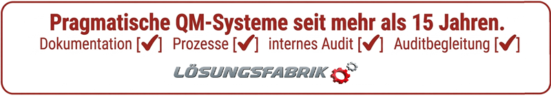 ISO 9001 Beratung seit mehr als 15 Jahren